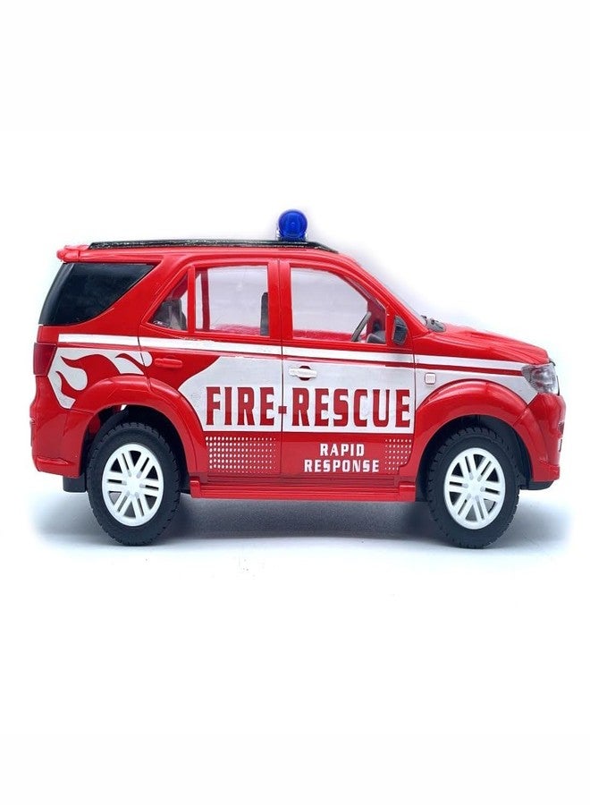 CENTY Fortura Fire Rescure Friction Powered Toy Car for 3Y+ Red Colour - Image 4